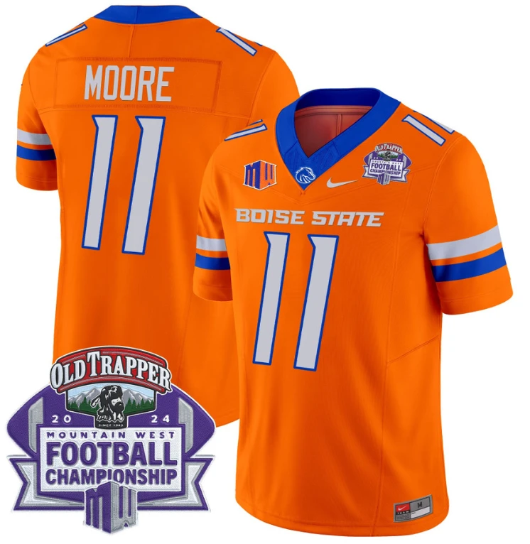 Kellen Moore Jersey #11 Boise State Broncos 2024 Championship Vapor Orange by My Store