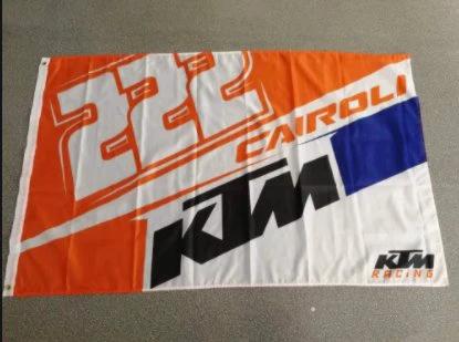 KTM Racing Cairoli 222 Flag 3X5 Ft Polyester Banner USA 90x150cm by flagsjustdoit