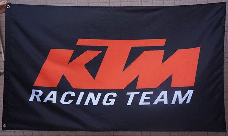 KTM Flag-3x5ft Racing Banner-100% polyester-Black by flagsshop
