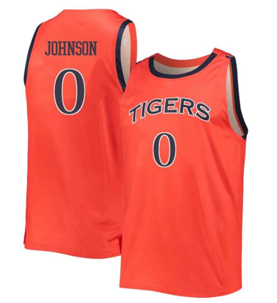 KD Johnson Jersey Auburn Tigers College Basketball #0 by My store basketball
