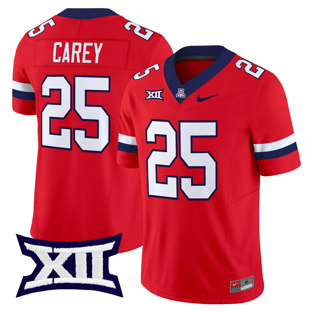 Ka'Deem Carey Jersey #25 Arizona Wildcats 2025 Limited Stitched Red by My Store