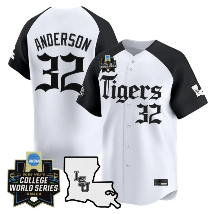 Kade Anderson Jersey #32 LSU Tigers 2025 World Series Gothic Geaux Edition by My Store