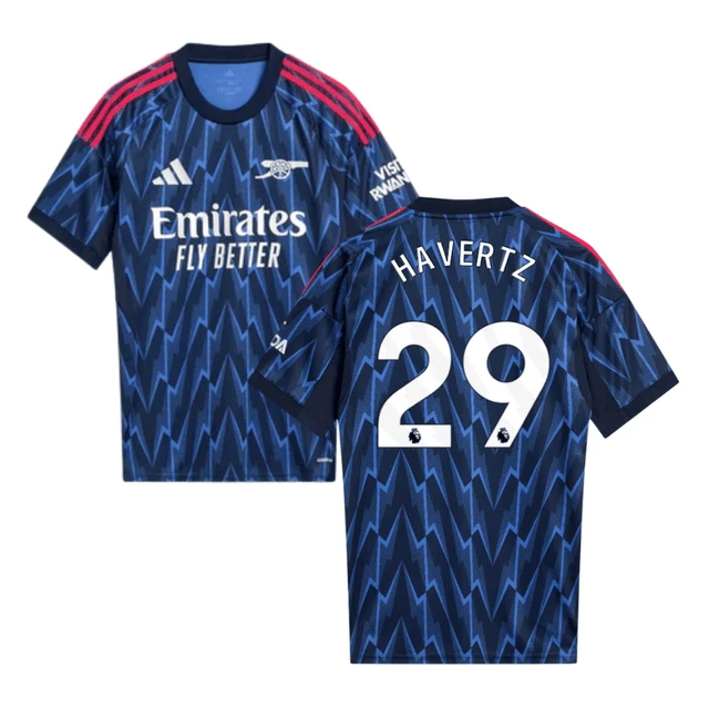 Kai Havertz #29 Arsenal 2025-26 Away Men Jersey – Blue by Soccer Jersey