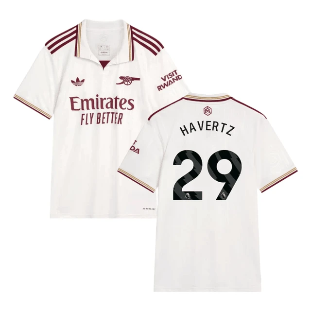 Kai Havertz #29 Arsenal 2025-26 Third Jersey – Cream by Soccer Jersey