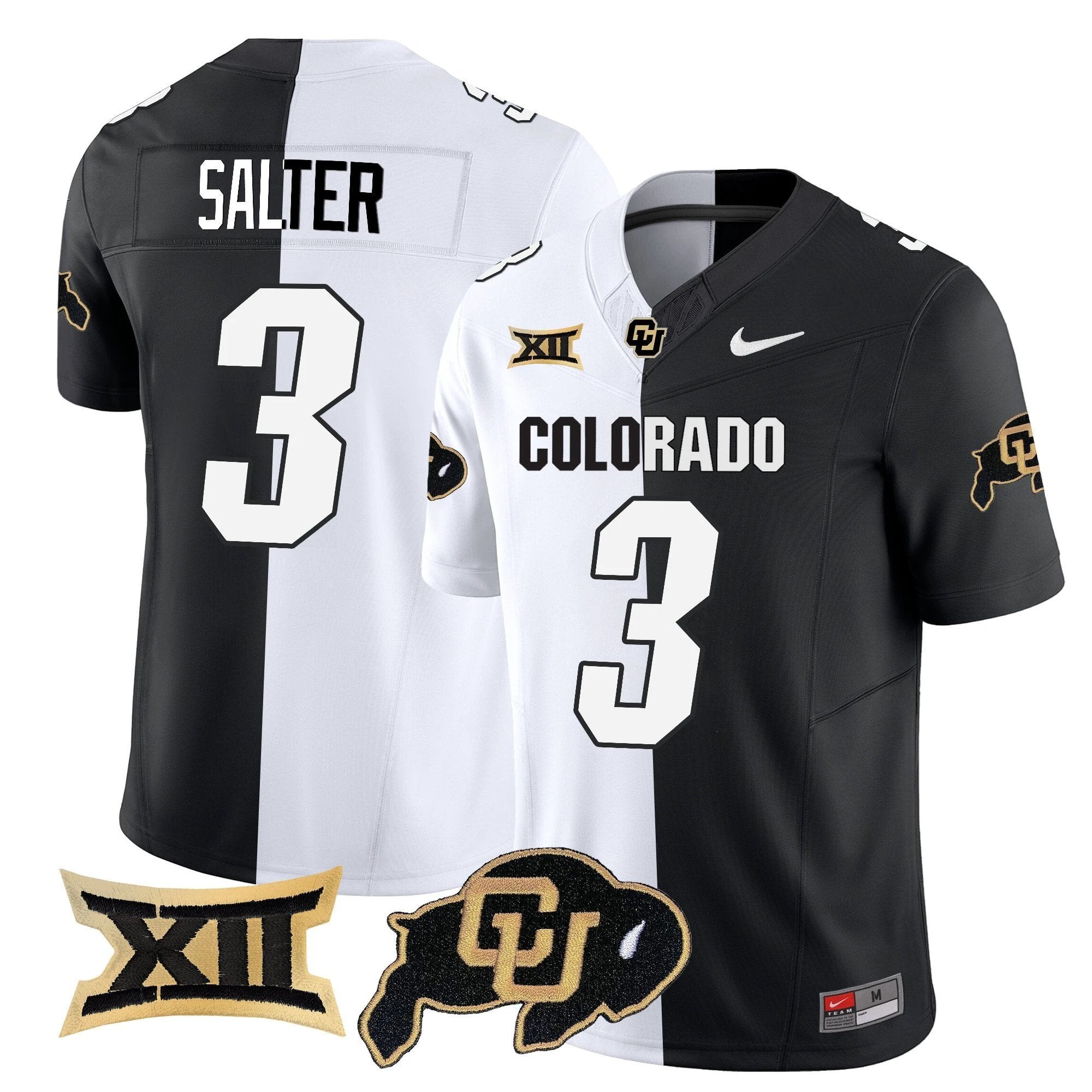 Kaidon Salter Jersey #3 Colorado Buffaloes 2025 Vapor Limited Stitched Stripeout by My Store