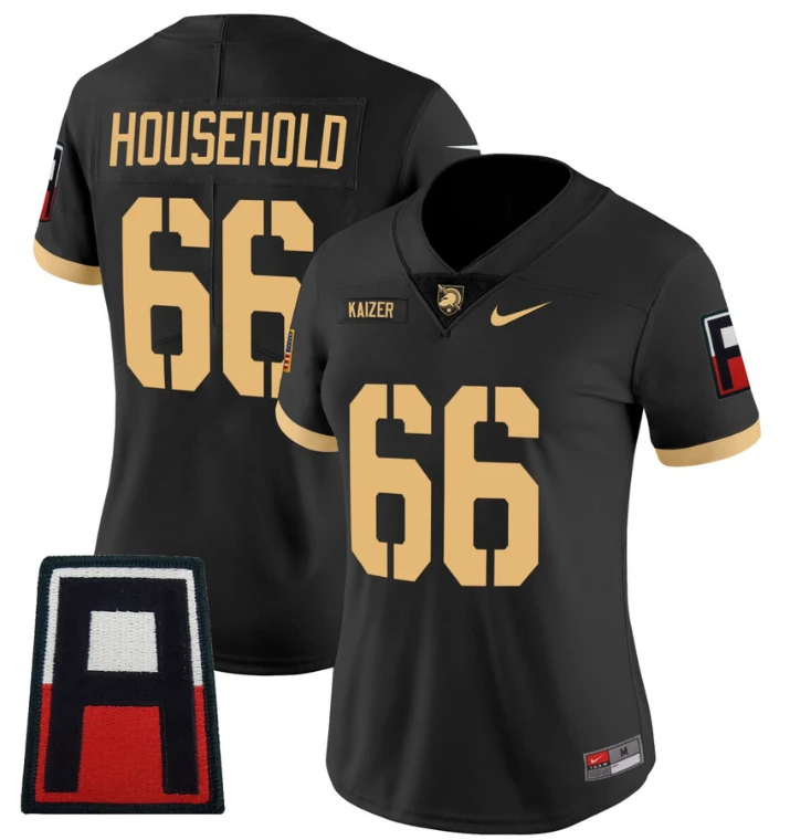 Kaizer Army West Point Football Household Jersey #66 All Stitched by NCAA Football Jersey
