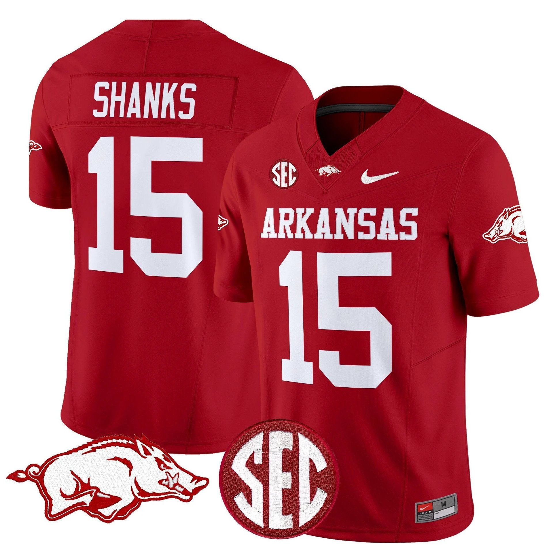 Kam Shanks Jersey #15 Arkansas Razorbacks Limited Stitched Cardinal by My Store