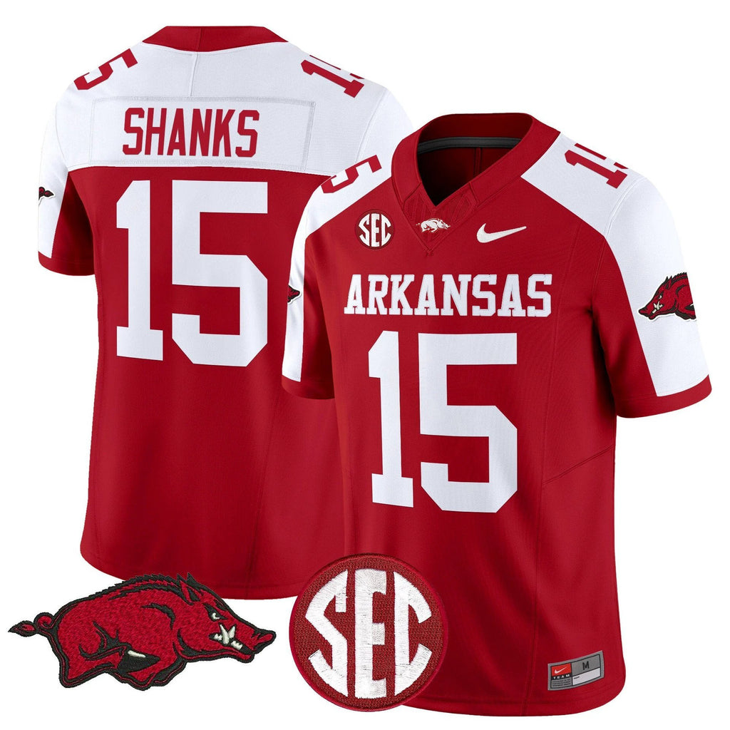Kam Shanks Jersey #15 Arkansas Razorbacks Limited Stitched Cardinal Alter by My Store