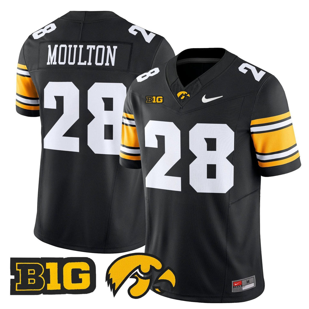 Kamari Moulton Jersey #28 Iowa Hawkeyes 2025 Limited Stitched Black by My Store