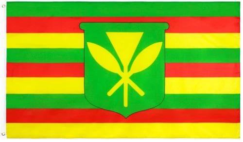 Kanaka Maoli Flag 3x5ft Hawaiian Sovereignty banner HI Aloha USA State Dorm Cave by flagsjustdoit