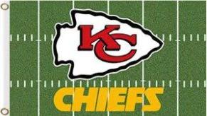 Kansas City Chiefs Green Flag 3X5 Ft Polyester Banner USA 90x150cm by flagsjustdoit