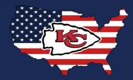 Kansas City Chiefs US Flag 3X5 Ft Polyester Banner USA 90x150cm by flagsjustdoit
