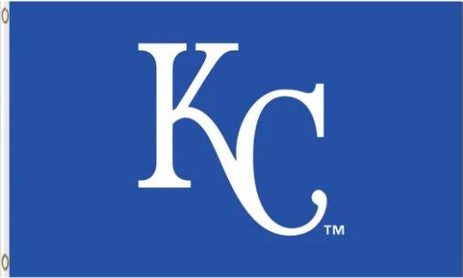 Kansas City Royals Flag 3X5Ft Banner USA Polyester with Brass Grommets by flagsjustdoit