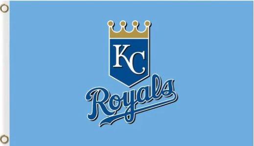 Kansas City Royals Flag Baseball US 3X5Ft Banner USA Polyester with Brass Grommets - 1 by flagsjustdoit