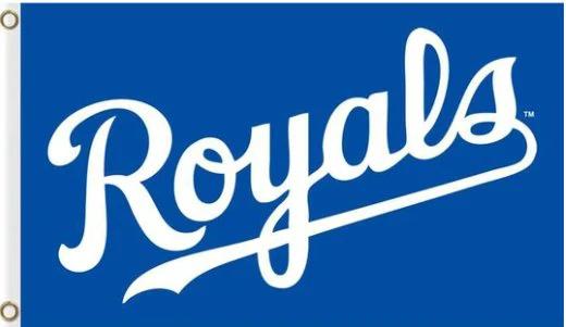 Kansas City Royals Flag Blue 3X5Ft Banner USA Polyester with Brass Grommets by flagsjustdoit