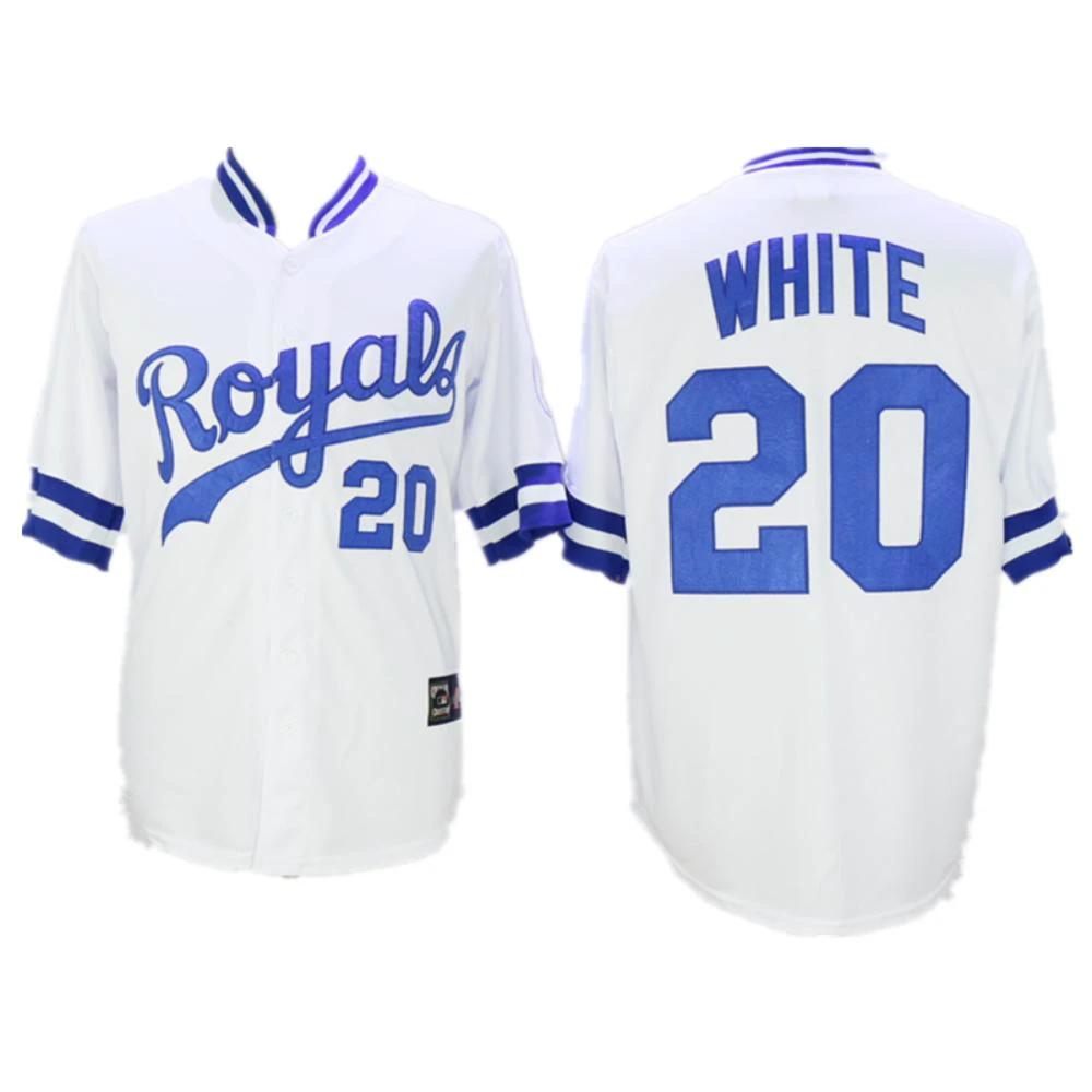 Kansas City Royals Frank White White Throwback Jersey by My Store