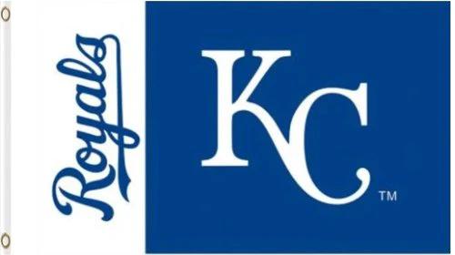 Kansas City Royals Logo Flag 3X5Ft Banner USA Polyester with Brass Grommets by flagsjustdoit