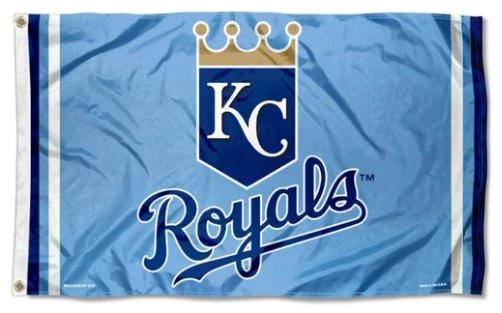 Kansas City Royals Powder Blue Flag 3X5Ft Banner USA Polyester with Brass Grommets by flagsjustdoit