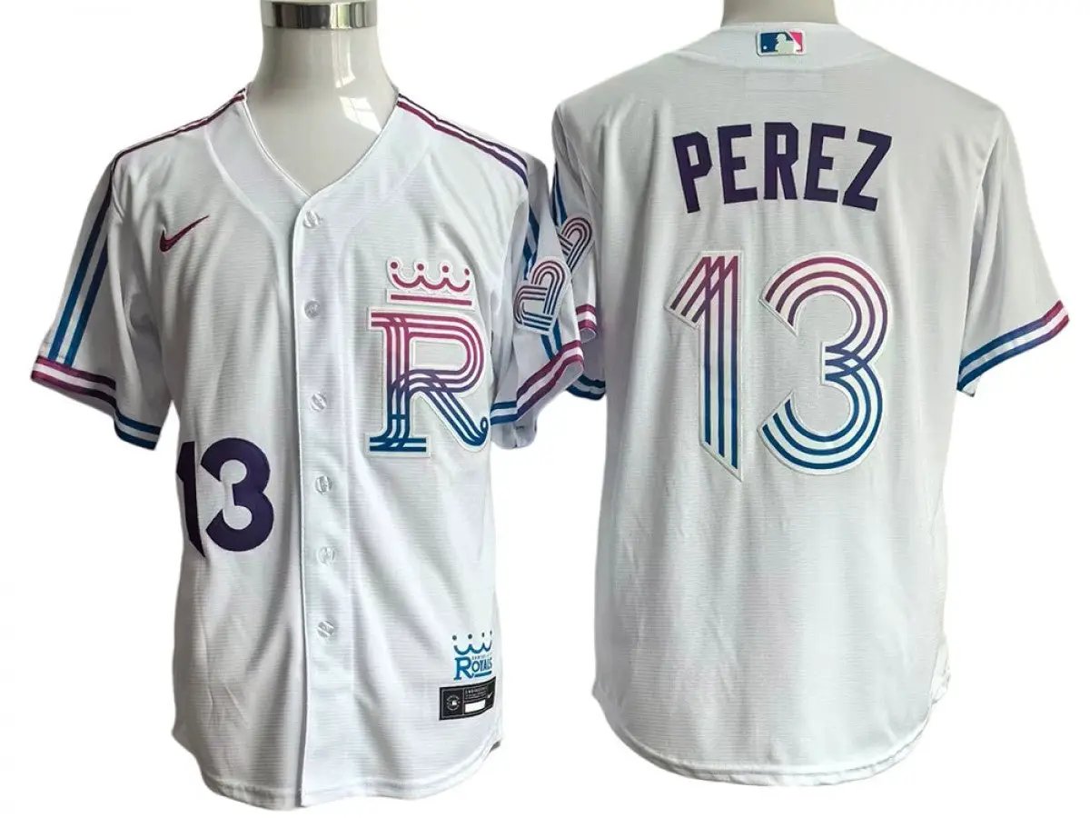 Kansas City Royals #13 Salvador Perez 2026 City Connect Jersey - White by My Store