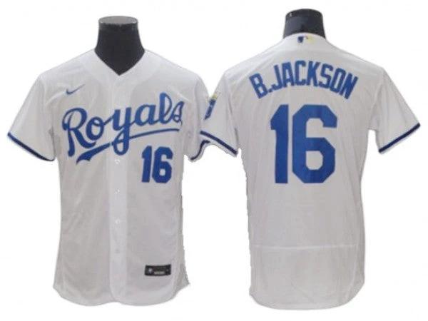 Kansas City Royals #16 Bo Jackson White Home Replica Jersey by My Store