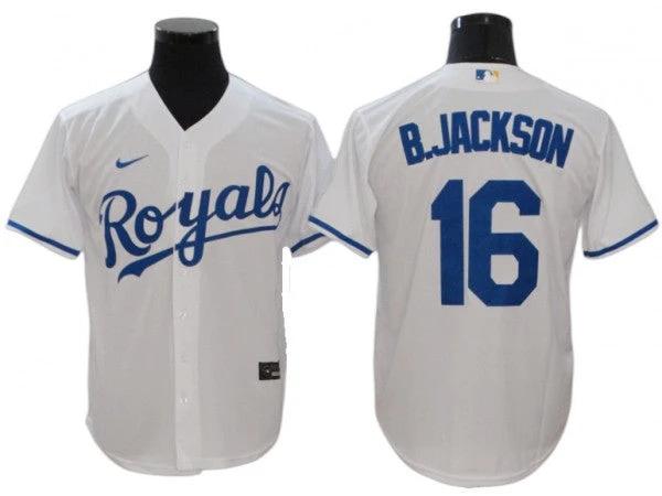 Kansas City Royals #16 Bo Jackson White Home Replica Jersey by My Store