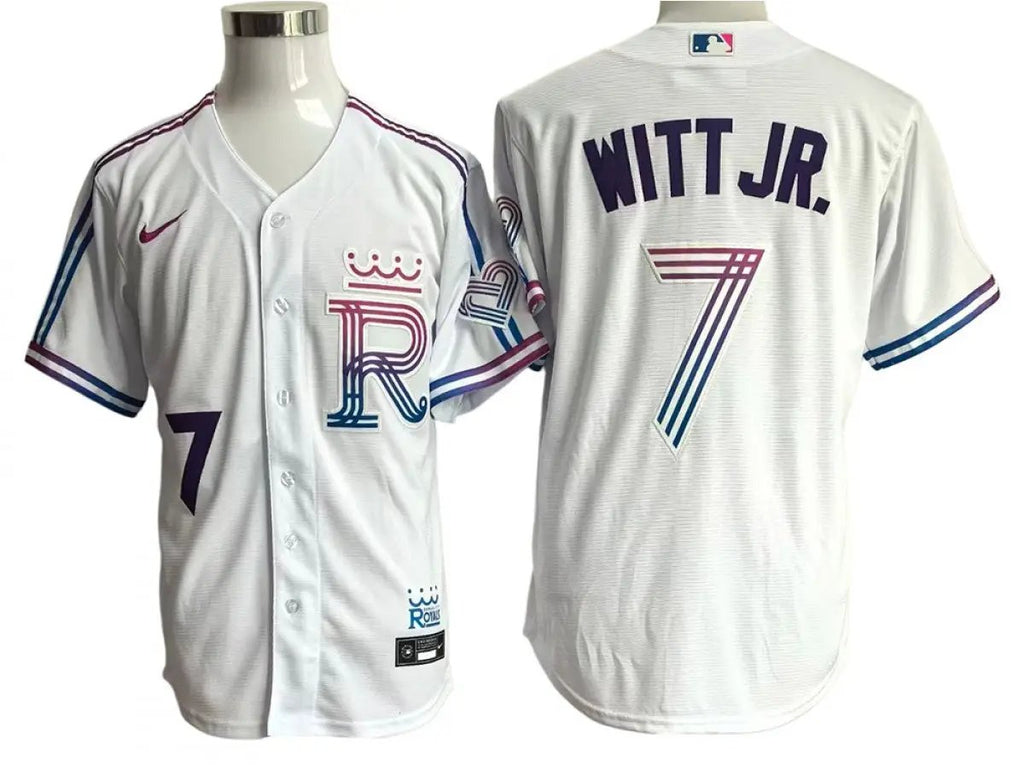 Kansas City Royals #7 Bobby Witt Jr. 2026 City Connect Limited Jersey - White by My Store
