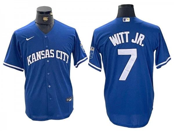 Kansas City Royals #7 Bobby Witt Jr. Royal Cool Base Jersey by My Store