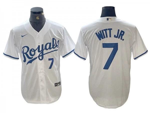 Kansas City Royals #7 Bobby Witt Jr. White Home Limited Jersey by My Store