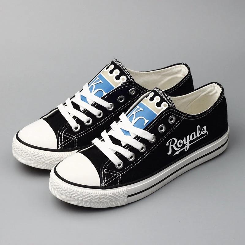 Kansas City Royals Limited Print Low Top Canvas Shoes Sport Sneakers For Men Women Fans by Crocs