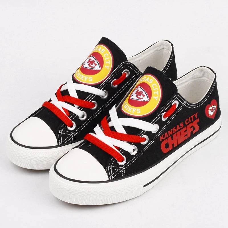 Kansas City Chiefs Low Top Canvas Sport Sneakers Shoes For Men Women Fans by Crocs