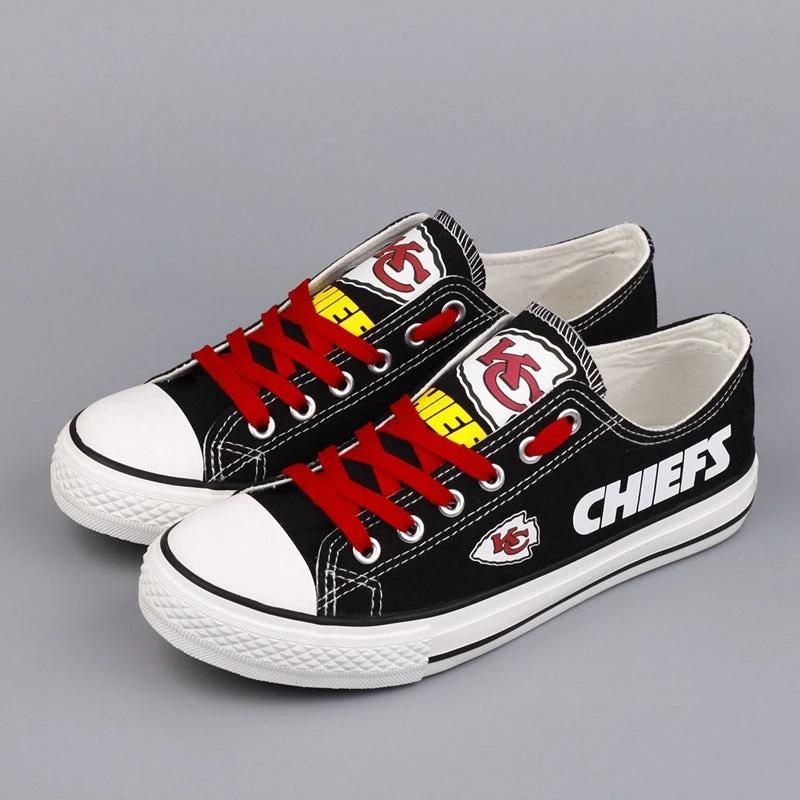 Kansas City Chiefs Low Top Canvas Sport Sneakers Shoes For Men Women Fans by Crocs