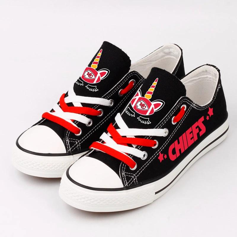Kansas City Chiefs Low Top Canvas Sport Sneakers Shoes For Men Women Fans by Crocs