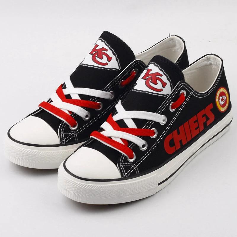 Kansas City Chiefs Low Top Canvas Sport Sneakers Shoes For Men Women Fans by Crocs