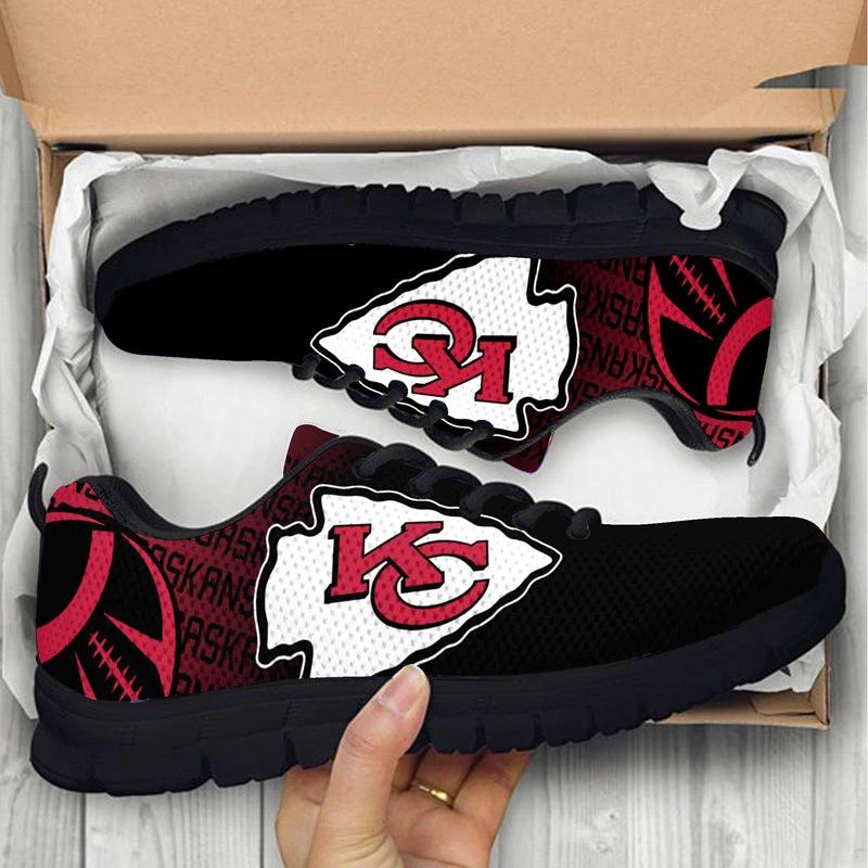 Kansas City Chief Pink KC NLF Sneakers Shoes by Crocs