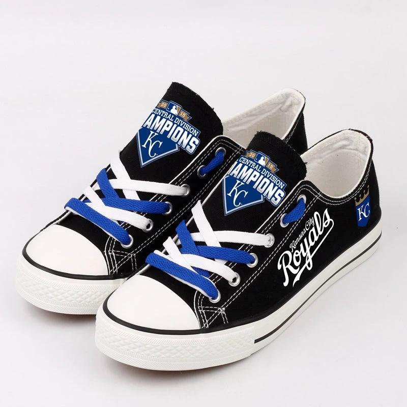 Kansas City Royals Limited Print Low Top Canvas Shoes Sport Sneakers For Men Women Fans by Crocs