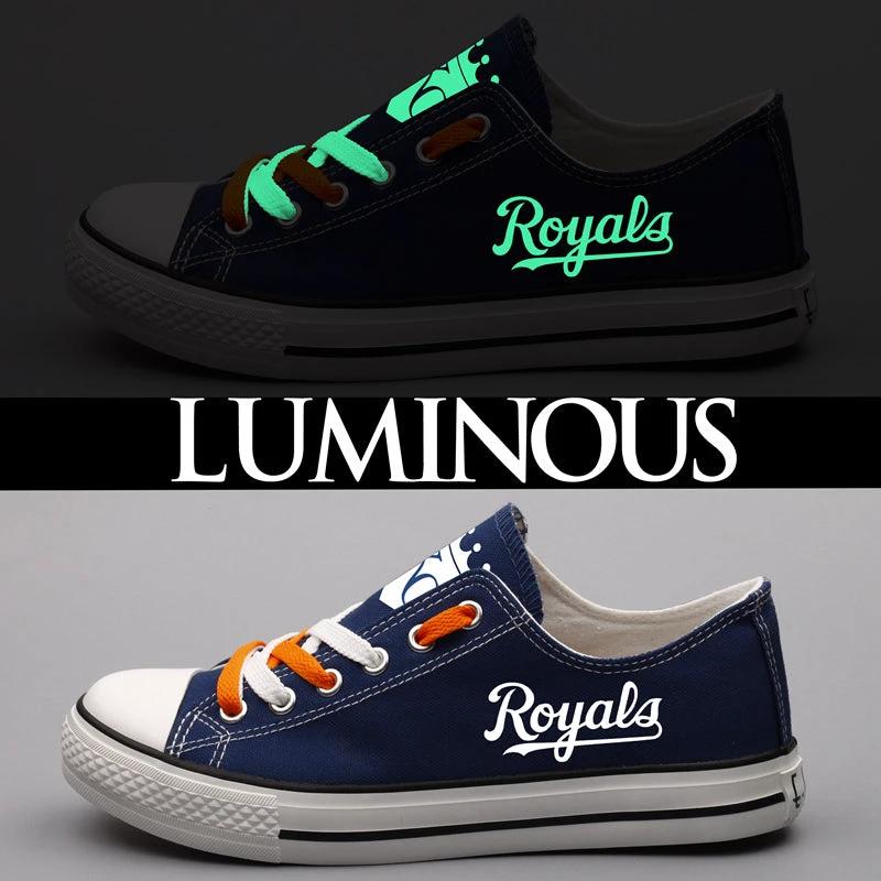Kansas City Royals Limited Print Low Top Canvas Shoes Sport Sneakers For Men Women Fans by Crocs