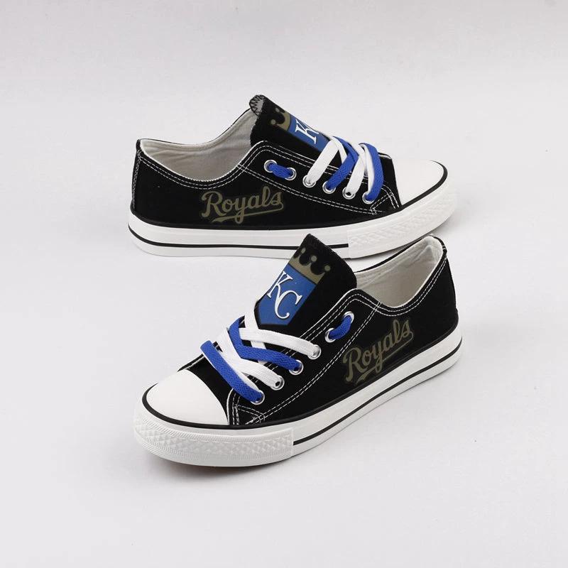 Kansas City Royals Limited Print Low Top Canvas Shoes Sport Sneakers For Men Women Fans by Crocs