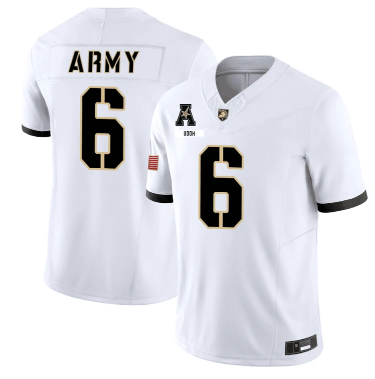 Kanye Udoh Jersey #6 Army Black Knights 101st Airborne Division Honoring White by My Store