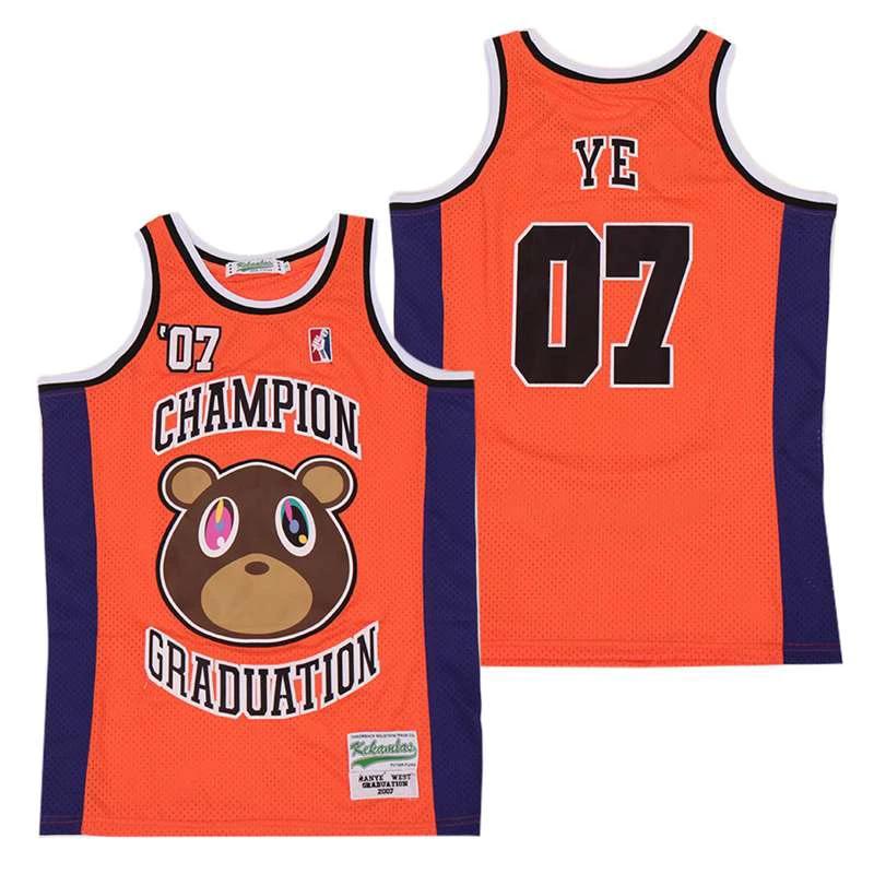 Kanye West Graduation Champion Basketball Jersey by My store basketball