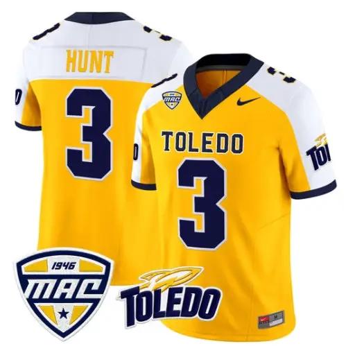 Kareem Hunt Jersey #3 Toledo Rockets 2026 Vapor Limited All Stitched by My Store NCAA Football Jerseys