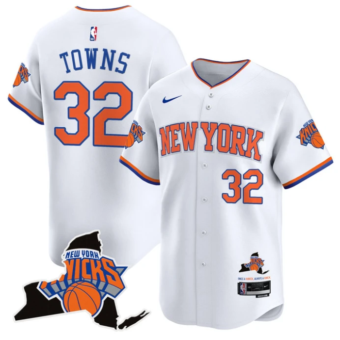 Karl-Anthony Towns Jersey #32 New York Knicks Vapor Baseball Stitched Association by My Store