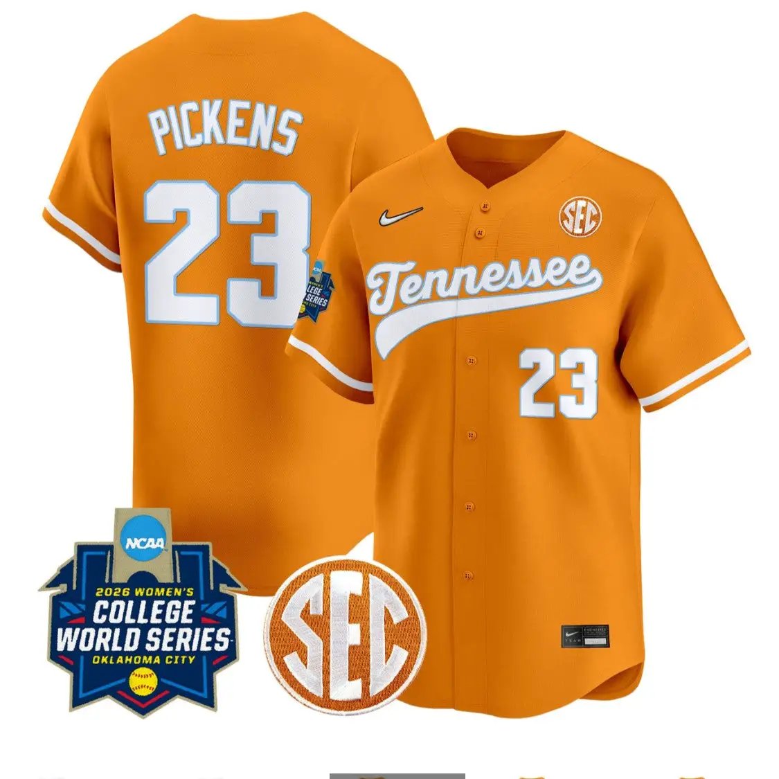 Karlyn Pickens Jersey #23 Tennessee Vols Softball 2026 World Series by My Store
