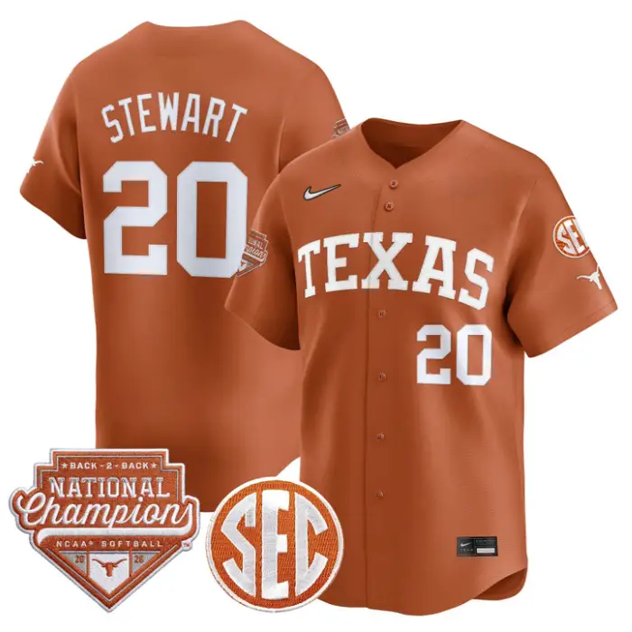 Katie Stewart Jersey #20 Texas 2026 Back-To-Back World SeriesChampions by My Store