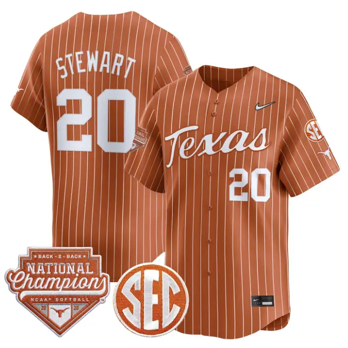 Katie Stewart Jersey #20 Texas 2026 Back-To-Back World SeriesChampions by My Store