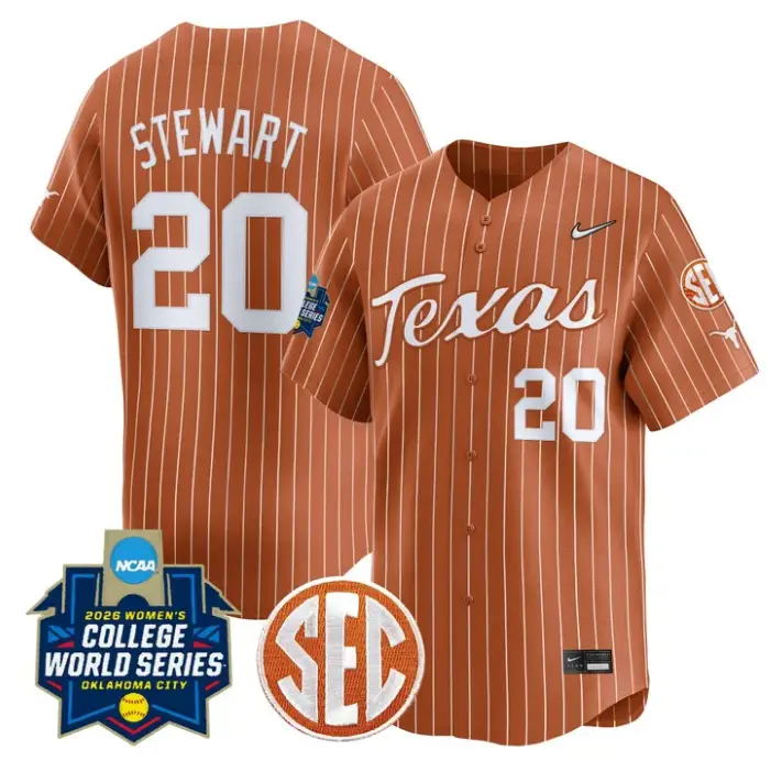Katie Stewart Jersey #20 Texas Softball 2026 World Series Stitched by My Store