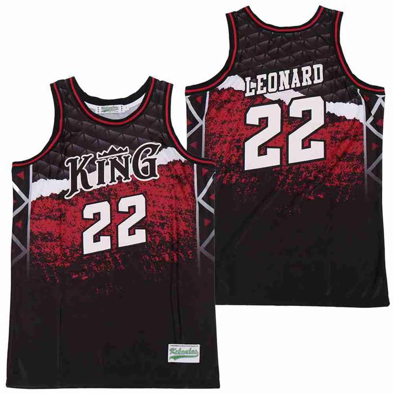 Kawhi Leonard #22 King Movie Basketball Jersey Black by My store basketball