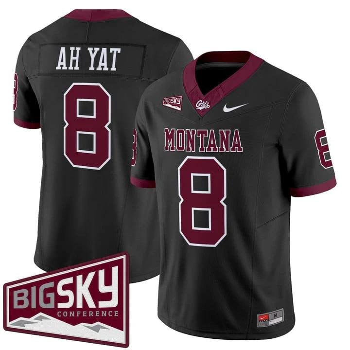 Keali'i Ah Yat Jersey #8 Montana Grizzlies 2025 Vapor Limited Stitched Black Alter by My Store NCAA Football Jerseys