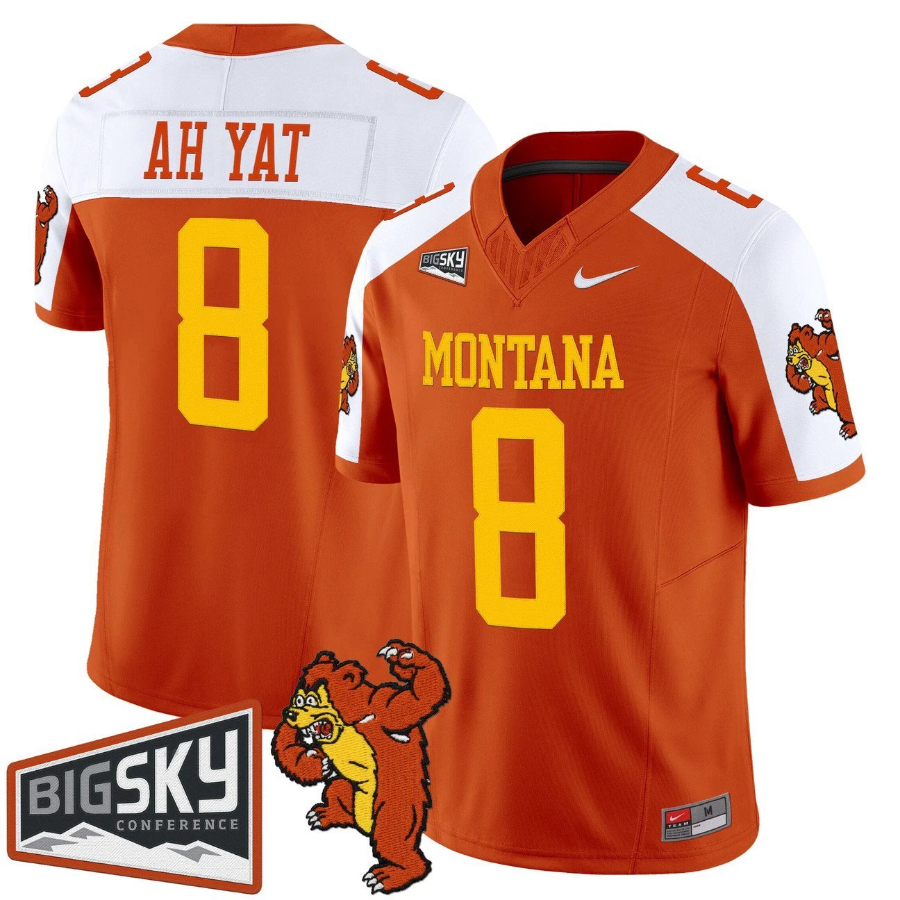 Keali'i Ah Yat Jersey #8 Montana Grizzlies 1995 Throwback Vapor Limited Stitched by My Store NCAA Football Jerseys