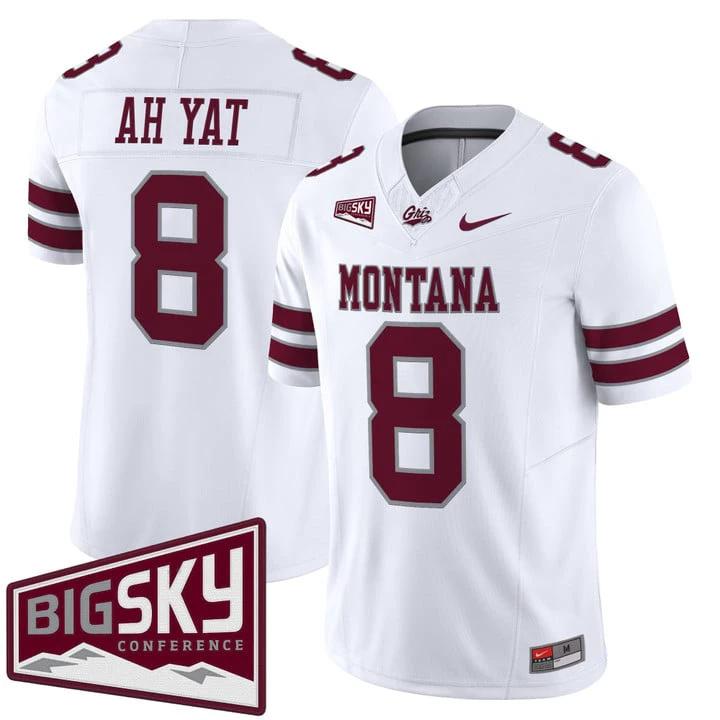 Keali'i Ah Yat Jersey #8 Montana Grizzlies 2025 Vapor Limited Stitched by My Store NCAA Football Jerseys