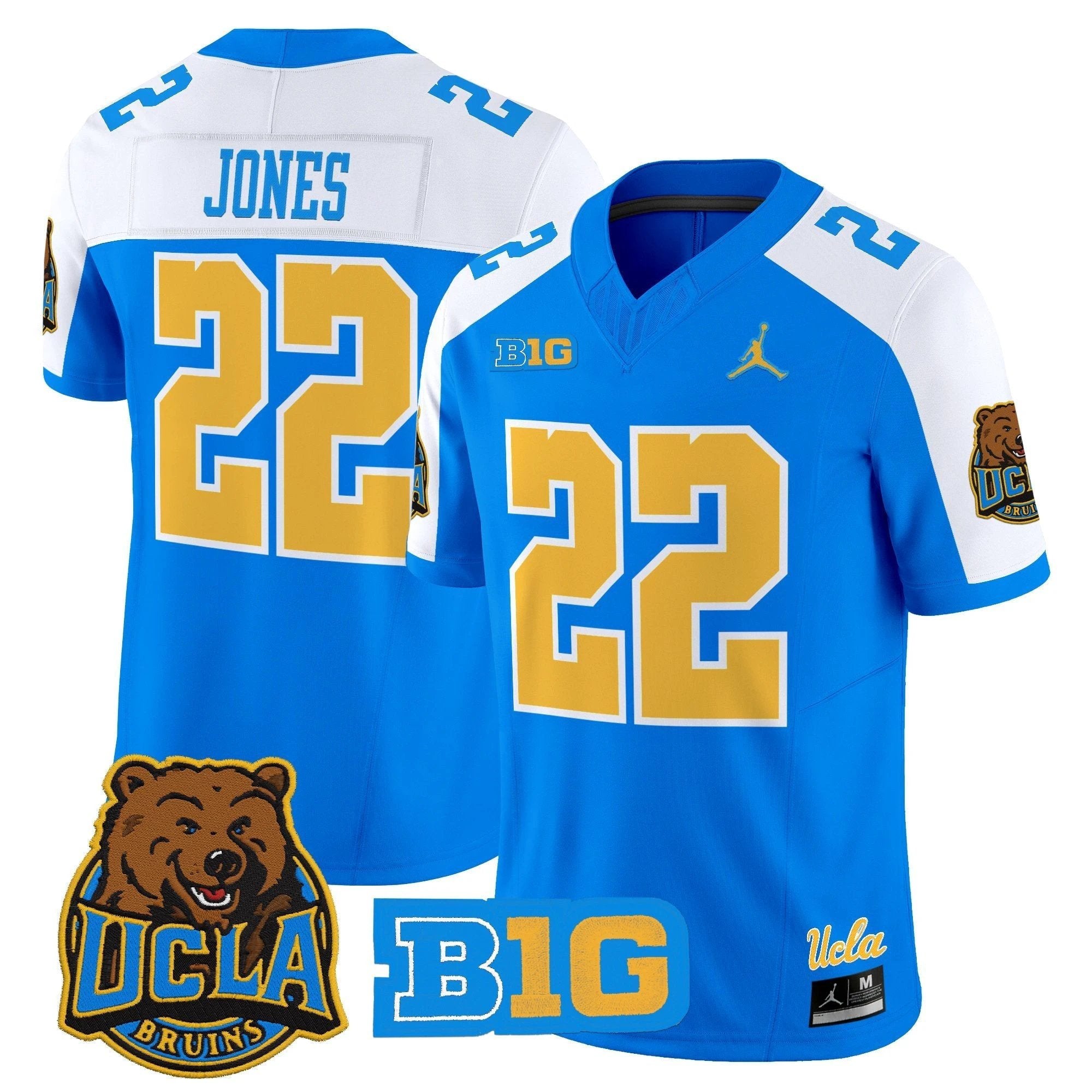 Keegan Jones Jersey #22 UCLA Bruins Jersey 2025 Vapor Stitched Blue Alternate by My Store